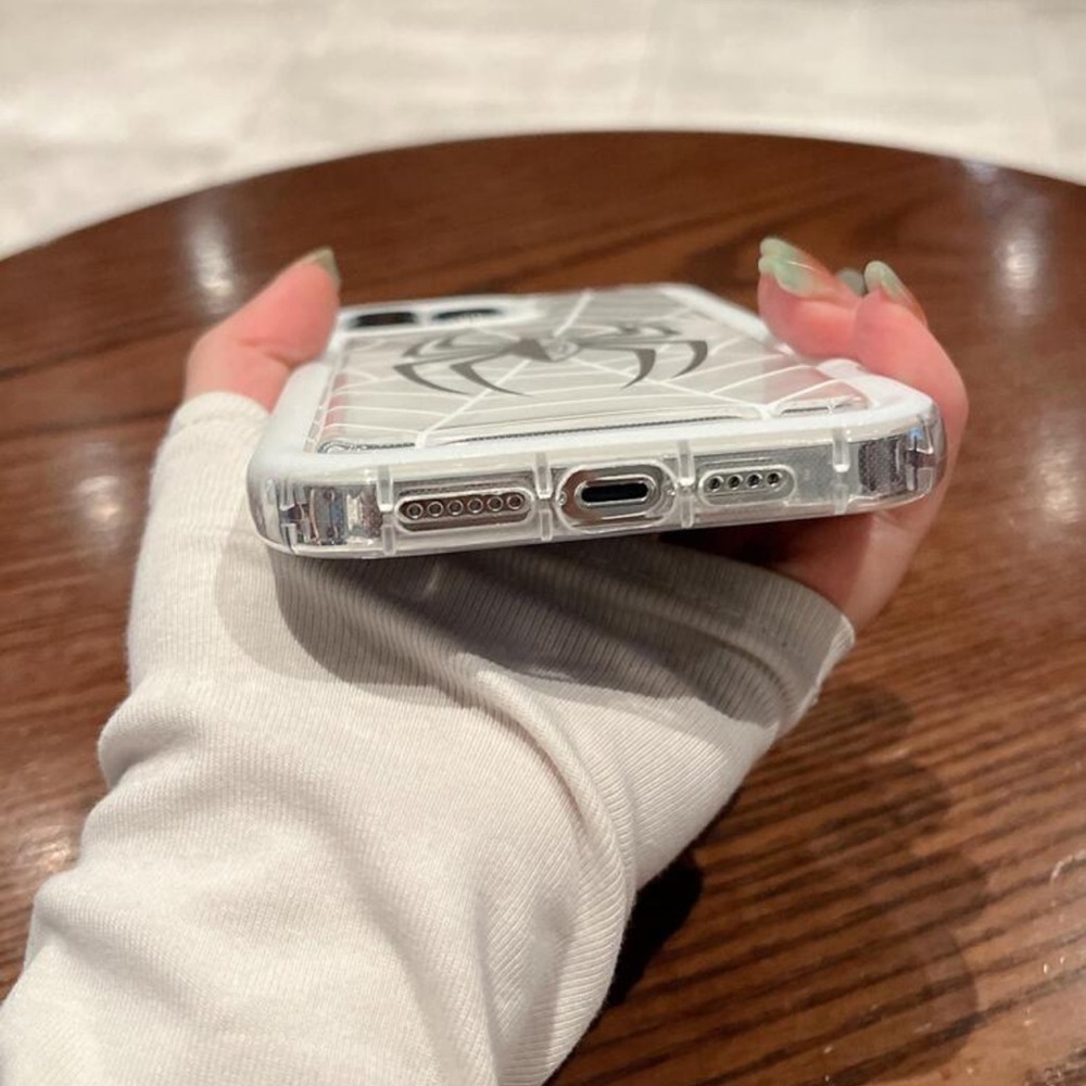 ✨HP✨iPhone 14 Pro Black & White Spider Case - Picture 3 of 4